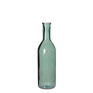 Mica Decorations Rioja Fles Vaas - 50 x 15 cm - Gerecycled Glas - Groen
