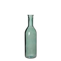 Mica Decorations Rioja Fles Vaas - 50 x 15 cm - Gerecycled Glas - Groen