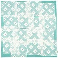 Fair Trade kussenhoes tribal blauw 45 x 45 cm | 12 stuks