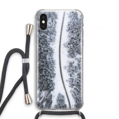 Snøfall: iPhone XS Transparant Hoesje met koord