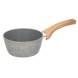 Steelpan/sauspan - Alle kookplaten geschikt - grijs - dia 17 cm   -