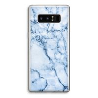 Blauw marmer: Samsung Galaxy Note 8 Transparant Hoesje