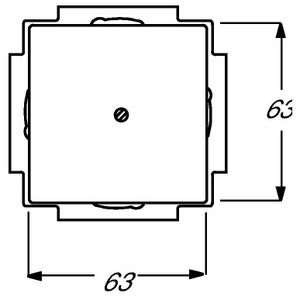 ABB 1742-885 Blindafdekking Afdekking Diepzwart (RAL 9005), Zwart