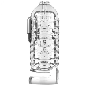 XR Brands Milker TPE Masturbator with Ball Strap - Clear