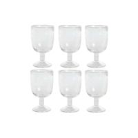 Set van bekers Home ESPRIT Transparant Kristal 300 ml 8 x 8 x 14 cm (6 Stuks)