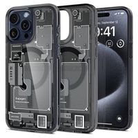 iPhone 15 Pro Max Spigen Ultra Hybrid Mag Hoesje - Zwart / Zero One - thumbnail