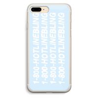 Hotline bling blue: iPhone 7 Plus Transparant Hoesje Hotline bling blue: iPhone 7 Plus Transparant Hoesje