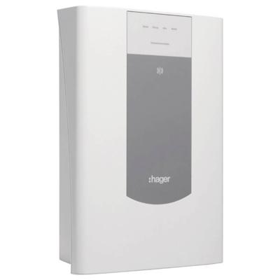 Hager RFR102D Draadloze repeater werkt op een accu, werkt op het lichtnet (b x h x d) 325 x 220 x 88 mm