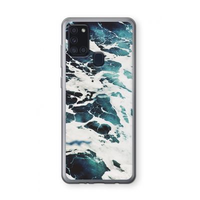 Golven: Samsung Galaxy A21s Transparant Hoesje