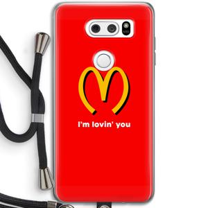 I'm lovin' you: LG V30 Transparant Hoesje met koord