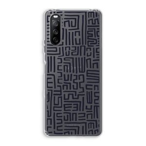 Moroccan Print: Sony Xperia 10 III Transparant Hoesje