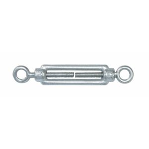 AMIG Spanschroeven/draadspanner met oog/oog - 1x - 7cm - verzinkt staal - 100kg - M5 schroefdraad