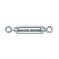 AMIG Spanschroeven/draadspanner met oog/oog - 1x - 7cm - verzinkt staal - 100kg - M5 schroefdraad