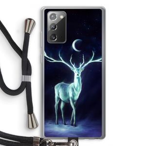 Nightbringer: Samsung Galaxy Note 20 / Note 20 5G Transparant Hoesje met koord