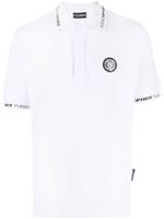 Plein Sport polo à patch logo - Blanc