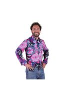 Roar Art deco purple shirt heer