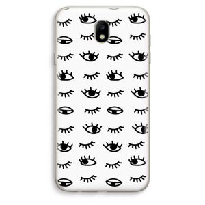 Eye pattern #2: Samsung Galaxy J7 (2017) Transparant Hoesje
