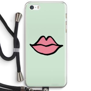 Kusje: iPhone 5 / 5S / SE Transparant Hoesje met koord
