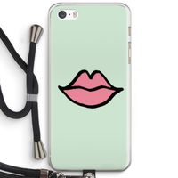 Kusje: iPhone 5 / 5S / SE Transparant Hoesje met koord
