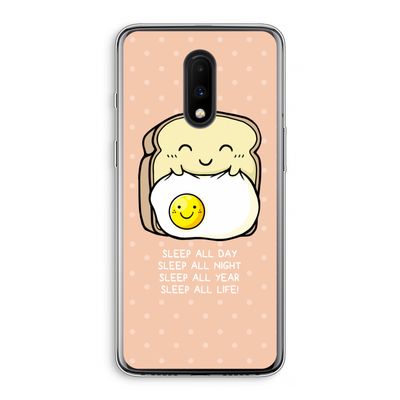 Sleep All Day: OnePlus 7 Transparant Hoesje