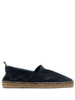 Castañer espadrilles en cuir perforé - Bleu - thumbnail