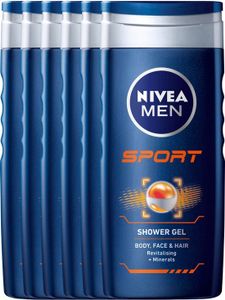 Nivea Men Sport Douchegel Voordeelverpakking 6x250ml