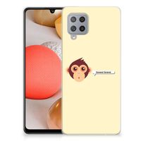 Samsung Galaxy A42 Telefoonhoesje met Naam Monkey
