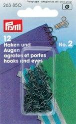 Prym Haken en Ogen zwart