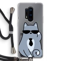 Cool cat: OnePlus 8 Pro Transparant Hoesje met koord