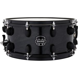 Mapex MPX Hybrid Transparant Midnight Black snaredrum 14 x 6.5 inch