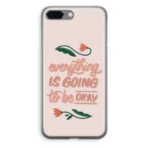 Optimistic flower girl: iPhone 8 Plus Transparant Hoesje