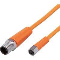 ifm Electronic EVT238 Verbindingskabel Aantal polen (sensoren): 3, 3 Stekker, recht, Bus, recht 1 m 1 stuk(s)