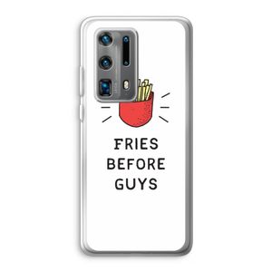 Fries before guys: Huawei P40 Pro Plus Transparant Hoesje