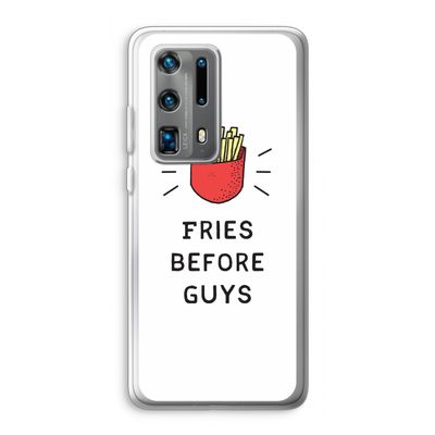 Fries before guys: Huawei P40 Pro Plus Transparant Hoesje