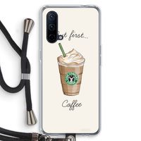 But first coffee: OnePlus Nord CE 5G Transparant Hoesje met koord