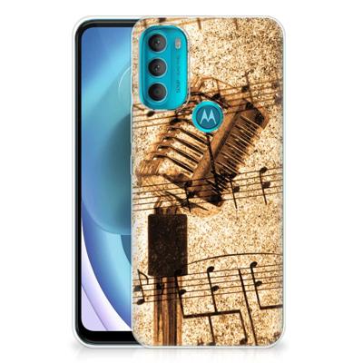 Motorola Moto G71 5G | Siliconen hoesje | met foto Bladmuziek Motorola Moto G71 5G | Siliconen hoesje | met foto Bladmuziek