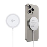 Duzzona W18 Qi2 Snelle Draadloze Oplader 15W - iPhone 12/13/14/15 - Wit