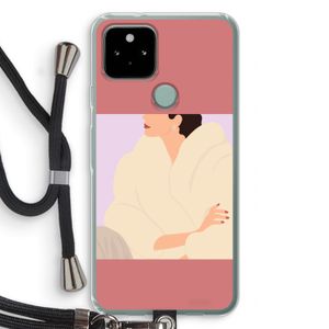 Cosy: Pixel 5 Transparant Hoesje met koord