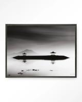 Urban Cotton Wandkleed 'Harmony Bali' 80 x 110cm in Floating Frame - black