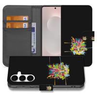 Samsung Galaxy S25 FE | Bookcase | Hoesje Cat Color Met Magnetische Sluiting