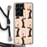 Pop Some Kim: Samsung Galaxy S21 Ultra Transparant Hoesje met koord