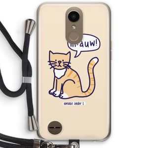 Miauw: LG K10 (2017) Transparant Hoesje met koord