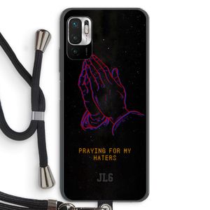 Praying For My Haters: Xiaomi Redmi Note 10 5G Transparant Hoesje met koord