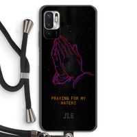 Praying For My Haters: Xiaomi Redmi Note 10 5G Transparant Hoesje met koord