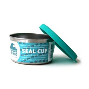 Seal Cup Solo Lekdicht en Plasticvrij Snackdoosje RVS 9 cm