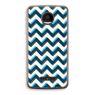 Onderbroken lijn: Motorola Moto Z Force Transparant Hoesje
