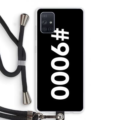#9000: Samsung Galaxy A71 Transparant Hoesje met koord