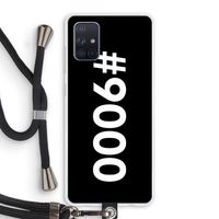 #9000: Samsung Galaxy A71 Transparant Hoesje met koord