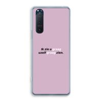 uzelf graag zien: Sony Xperia 5 II Transparant Hoesje