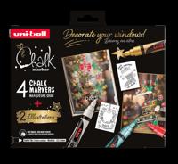 Uni-Ball Krijtmarkers Kerst